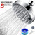 High Pressure Shower Head, HOPOPRO Upgraded 5 Spray Patterns Adjustable Bathroom Shower Head, Multi-Functional Wall Mount Fixed Showerhead 360° Rotatable Rain Showerhead Durable High Flow Shower Head
