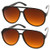 Retro Large Blue Blocking Lens Aviator Sunglasses 60mm -2-Pack  Black-Orange-