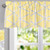 DriftAway Raymond Geometric Triangle Trellis Pattern Lined Thermal Insulated Energy Saving Window Curtain Valance for Living Room 2 Layers 52 Inch by 14 Inch Plus 2 Inch Header Gray and Yellow
