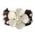 AeraVida White Mother of Pearl and Cultured Freshwater White Pearl Adjustable Wrist Pull Bracelet AeraVida White Mother of Pearl and Cultured Freshwater White Pearl Adjustable Wrist Pull Bracelet