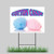 18"x24" Cotton Candy Yard Sign Fairy Floss Sugar Concession Stand Sign