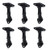 VideoSecu 5 Black Universal Speaker Mount Brackets for Walls and Ceilings 1XZ (Black, 5 Pack)