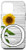 iPhone 12 mini Sunflower White Letter O Initial Monogram Personalized Gift Case