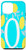 iPhone 12 mini Letter O Monogram Yellow Lemon Teal Blue Background Wreath Case