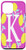 iPhone 12 mini Letter K Monogram Yellow Lemon Bright Pink Background Wreath Case