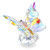 H and D HYALINE  and  DORA Colorful Crystal Butterfly Collection Figurines Glass Animals Table Decor Paperweight