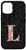 iPhone 12-12 Pro Pink Cheetah Print Leopard Pattern With Letter L Case