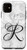 iPhone 11 First Last Name Initial Letter R on White Black Design Case