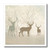 3dRose Deer Silhouettes Set Against Faded Forest Background in Earth Tones - Iron on Heat Transfer, 10 by 10-Inch, for White Material (ht_215932_3)