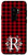 Galaxy S9 plus Red and Black Buffalo Plaid Monogram Letter R Initial Gift Case