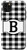 iPhone 11 Pro Max Black and White Buffalo Plaid Monogram Letter B Initial Gift Case