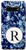 Galaxy S10 plus Indigo Blue Chinoiserie Pattern Monogram Initial Letter "R" Case