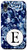 iPhone XR Indigo Blue Chinoiserie Pattern Monogram Initial Letter "E" Case