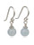 Sterling Silver Aquamarine Gemstone Beaded Drop Earrings - March Birthstone