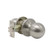 1 Pack Probrico Doorknobs Door Lock Lockset Keyless Passage Knobs for Interior Hallway Passage Closet Satin Nickel