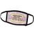 3dRose Regal Pastel Mod Damask Monogram Initial K - Face Covers -fc-102843-1-