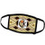 3dRose Letter K- Art Deco Native American Dreamcatcher Themed Monogram - Face Covers -fc-299635-2-