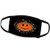 3dRose Russ Billington Designs - Fun Halloween Jack O Lantern Pumpkin with Purple Orange Stars - Face Masks -fm-219250-2-