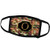 3dRose Charlyn Woodruff - CW Designs Monogram Camouflage - Elegant Pink Camouflage Monogram Letter O Faux Gold Wood Grain Image - Face Masks -fm-242370-3-