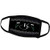 3dRose SmudgeArt Designs 2016 - Typography - Monogram - K - Face Masks -fm-242986-3-