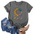 Solid Color Shirts for Women Summer Short Sleeve O-Neck Casual Tops Sunflower and Merican Flag Print T-Shirts Baggy Blouses