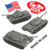 TimMee Toy Tanks for Plastic Army Men: Gray WW2 3pc - Made in USA