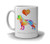 Staffordshire Bull Terrier Dog Breed Mug by Artist Dan Morris Personalize with Dog Name Two Sizes