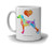 Weimaraner Dog Breed Mug by Artist Dan Morris Personalize with Dog Name Two Sizes