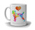 Parson Russell Terrier Dog Breed Mug by Artist Dan Morris Personalize with Dog Name Two Sizes