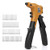 Rivet Gun One Hand Riveter Kits with 4 Interchangeable Nosepieces 4 in 1 Rivet Tools with 80pcs Rivets BOSI Tools BS304108