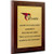 Custom Aluminum Metal Award Plaque or Trophy  Perfect for Employee Recognition Retirement Appreciation and Commemorative Wall Plaques -5 x 7" Gold Metal Coated Cherry Board-