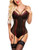 Avidlove Garter Lingerie for Women Sexy Bodysuit with Garters Lace Teddy Lingerie Wine Red L
