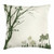 Ambesonne Forest Throw Pillow Cushion Cover, Nature Theme The Panorama of a Forest Pattern Birds on Tree Branches Print, Decorative Square Accent Pillow Case, 16 X 16 Inches, Olive Green Cream
