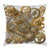 Ambesonne Clock Decor Throw Pillow Cushion Cover, The Gears in The Style of Steampunk Mechanical Design Engineering Theme, Decorative Square Accent Pillow Case, 16 X 16 Inches, Gold and Brown