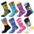Dress Socks for Men  and  WomenColorful Funny Crazy Novelty Fun Dress Socks Pack Bonangel Cool Pattern Crew Socks Gift for Men -1-01 Black Spaceman 2-