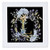 3dRose Monogram L Pretty Image Of Watercolor Blue Hydrangea Floral - Quilt Squares -qs-327846-2-