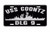 USS COONTZ DLG 9 License Plate Aluminum USN B