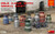 PLASTIC MODEL KIT MILK CANS WITH SMALL CART MINIART 35580 SCALE 1/35