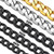 Suplight Black Cuban Curb Chain for Men 9mm Stainless Steel 30" Inches Solid Miami Cuban Link Chain Necklace Hip Hop Jewelry