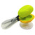HARAC Table Top Scissors with Base Adapted Scissors Spring Loaded Safety Push Down Scissors for Special Needs Ambidextrous Training Scissors Made in JAPAN Green