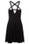 Fashion Dress Gothic Vintage Romantic Casual Dress for Women Black