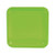 Fun Express Lime Green Square Paper Dinner Plates - 18 Ct. - Party Supplies - 18 Pieces