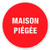SIGNCHAT Signe Maison Pi¨¦g¨¦e Funny Metal Sign Crossing Traffic Novelty Sign 12X12 Inch