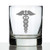 Caduceus Medical Symbol - Whiskey Rocks Glass for Essential Healthcare Workers Doctors Nurses Medical Staff - 10.25 Oz