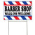 Barber Shop Yard Sign 18" x 12" with Metal H-Stakes - Barber Shop Walk-ins Welcome Sign - Barbershop Sign - Barber Sign for Business - Barber Shop Open Sign - Sign for Barber Shop - Salon Sign