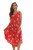 Riviera Sun Rayon Crepe Umbrella Dresses for Women 21993-6015-COR-L