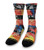 Lucile Packard Eyeballs Black Red Stripes Unisex Artist Crew Sock