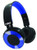 NAXA Electronics NE-974 Blue Metro Bluetooth Headphones Blue