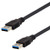 L-COM U3A00007-03M USB Cable USB Type A Plug USB Type A Plug 300 mm 11.8" USB 3.0 Black