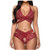 Lingerie Set for WomenWomen Sexy Lingerie Set 2 Piece Strap Outfits Lace Babydoll Bra and Panty